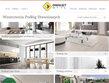 Tablet Screenshot of parkietstyl.pl